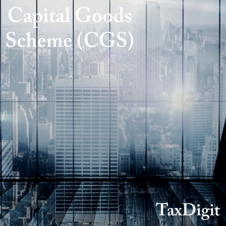 Read more about the article Capital Goods Scheme