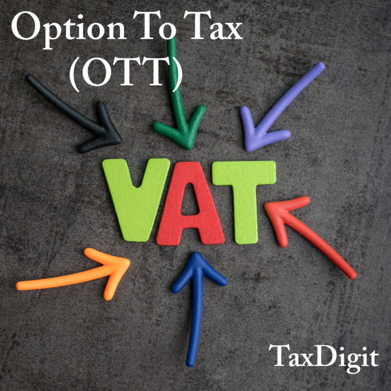Read more about the article The Option to Tax